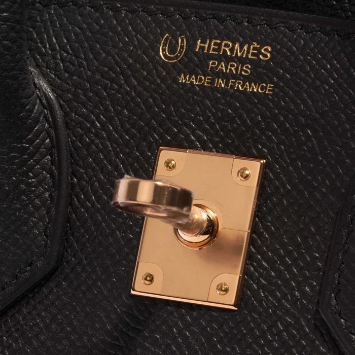 Premium Hermès Replica HSS Birkin 25 Epsom Black/Jaune Ambre GHW - Direct Luxury Fashion - Image 6