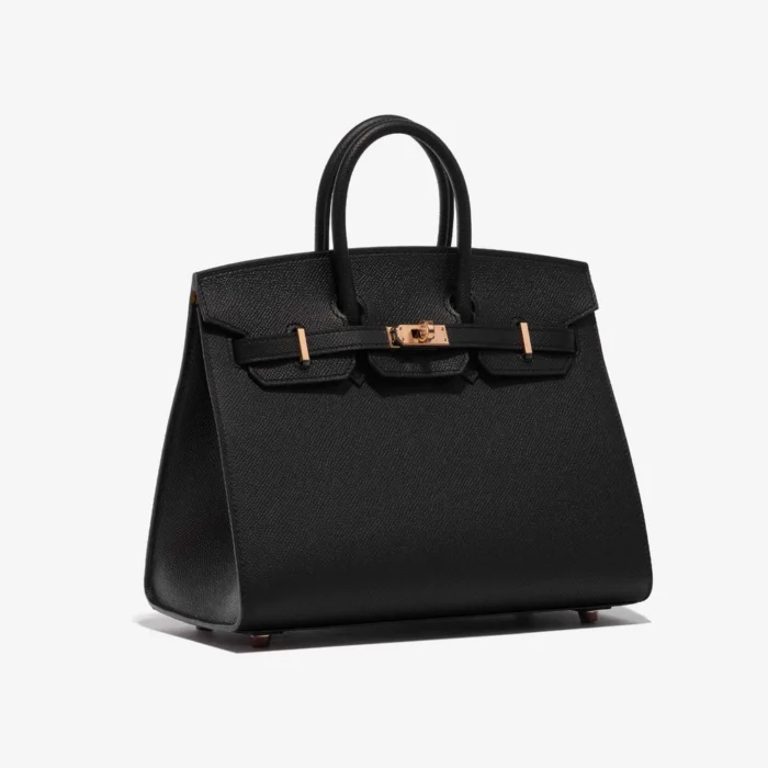 Premium Hermès Replica HSS Birkin 25 Epsom Black/Jaune Ambre GHW - Direct Luxury Fashion - Image 4