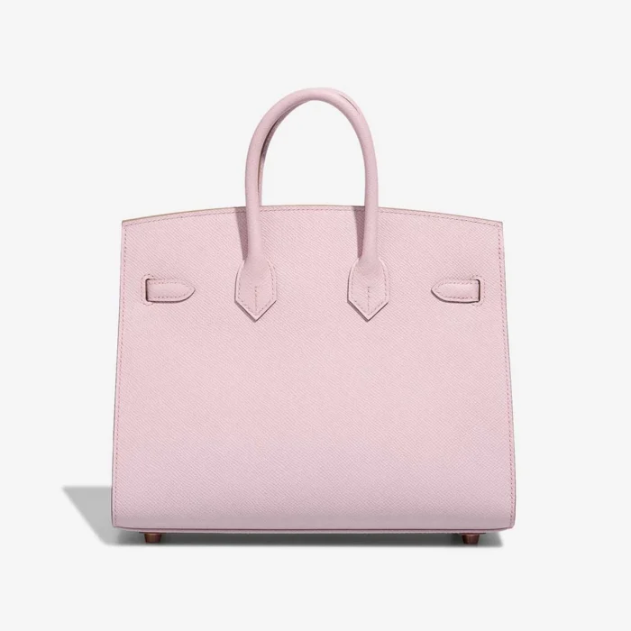 Premium Hermès Replica HSS Birkin 25 Epsom Mauve Pale/Rose Sakura RGHW - Direct Luxury Fashion - Image 2