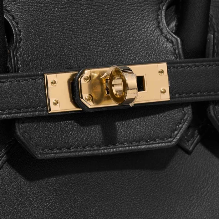 Premium Hermès Replica HSS Birkin 25 Swift Black/Bleu de France GHW - Direct Luxury Fashion - Image 7