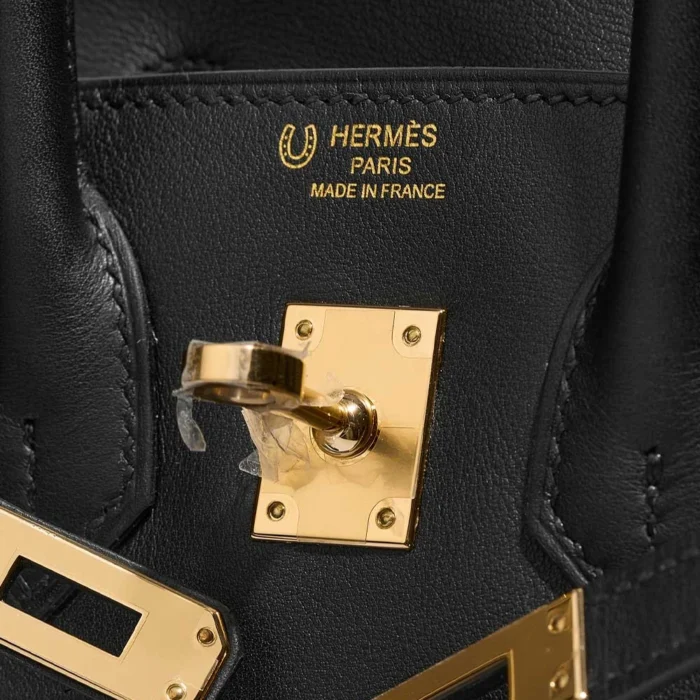 Premium Hermès Replica HSS Birkin 25 Swift Black/Bleu de France GHW - Direct Luxury Fashion - Image 6