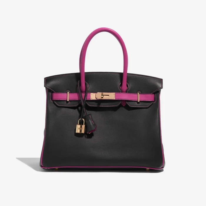 Premium Hermès Replica HSS Birkin 30 Swift Black/Pourpe GHW