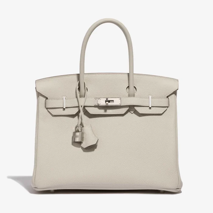 Premium Hermès Replica HSS Birkin 30 Togo Craie Blue Glacier PHW
