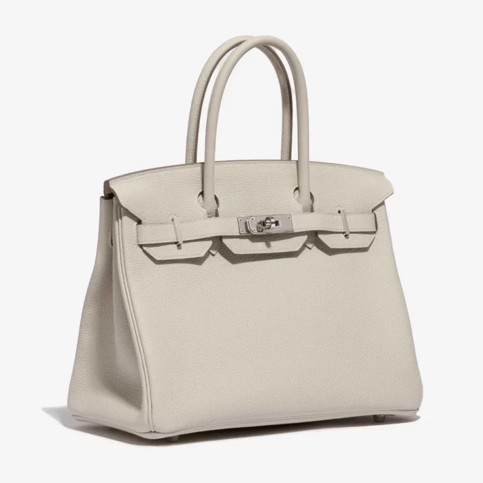 Premium Hermès Replica HSS Birkin 30 Togo Craie/Blue Glacier PHW - Direct Luxury Fashion - Image 4