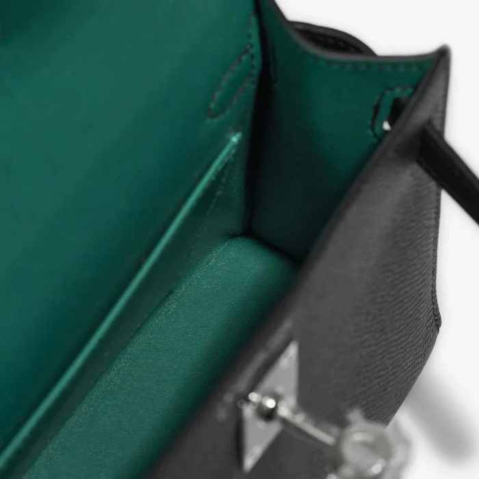 Premium Hermès Replica HSS Mini Kelly Epsom Black/Malachite PHW - Direct Luxury Fashion - Image 5