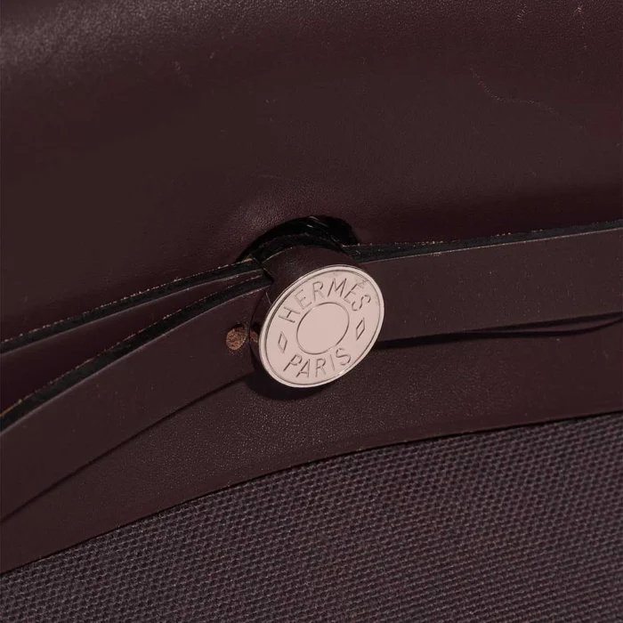 Premium Hermès Replica Herbag 39 Vache Hunter/Toile Dark Burgundy PHW - Direct Luxury Fashion - Image 7
