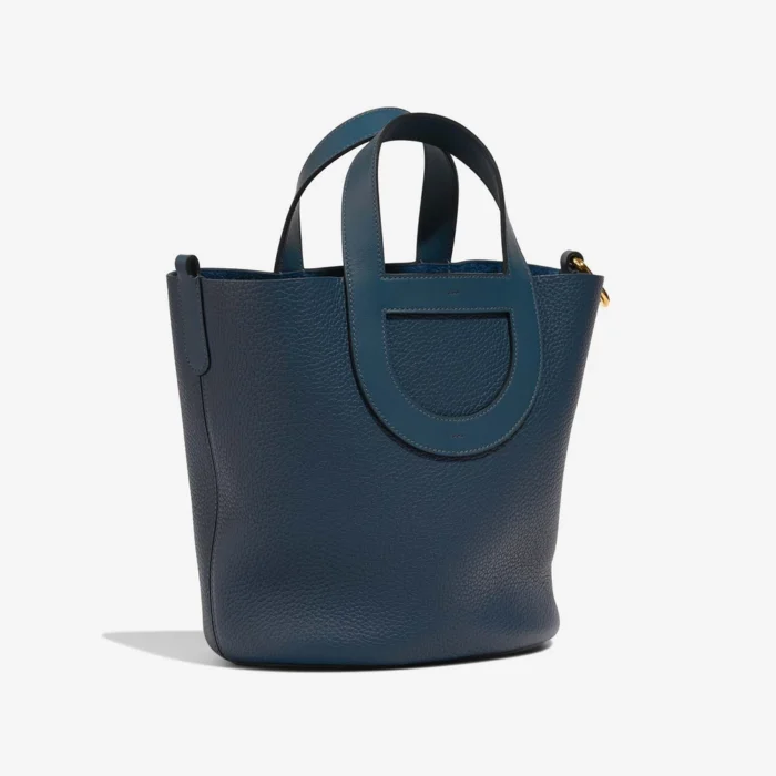 Premium Hermès Replica In-The-Loop 23 Taurillon Clemence/Swift Bleu de Prusse GHW - Direct Luxury Fashion - Image 5