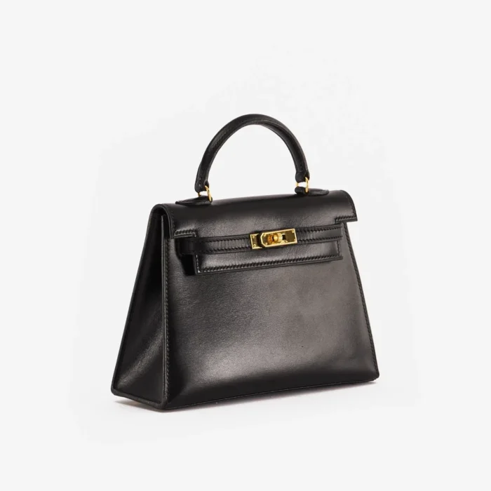 Premium Hermès Replica Kelly 15 Box Black GHW - Direct Luxury Fashion - Image 3