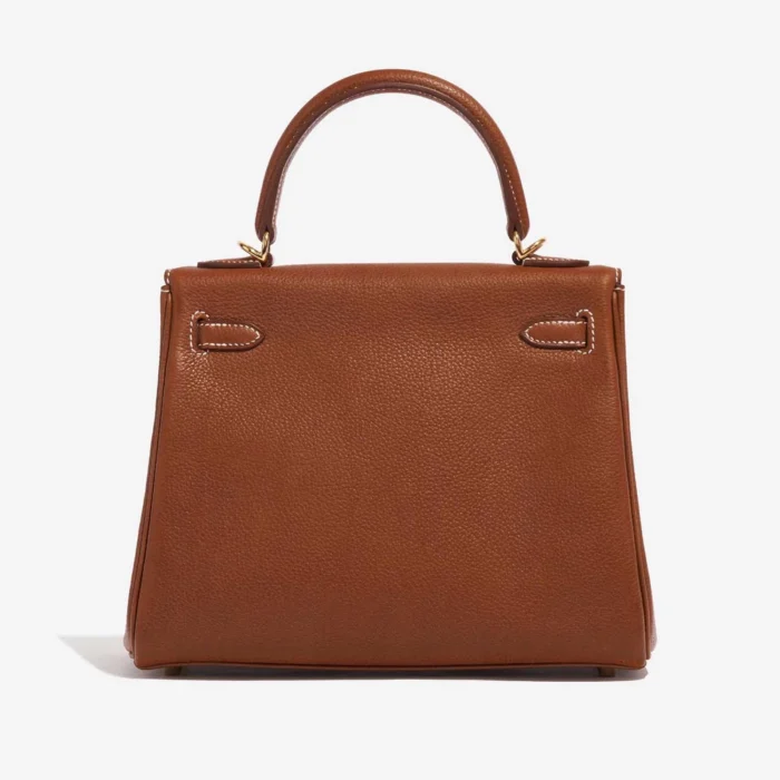 Premium Hermès Replica Kelly 25 Barenia Faubourg Fauve GHW - Direct Luxury Fashion - Image 2