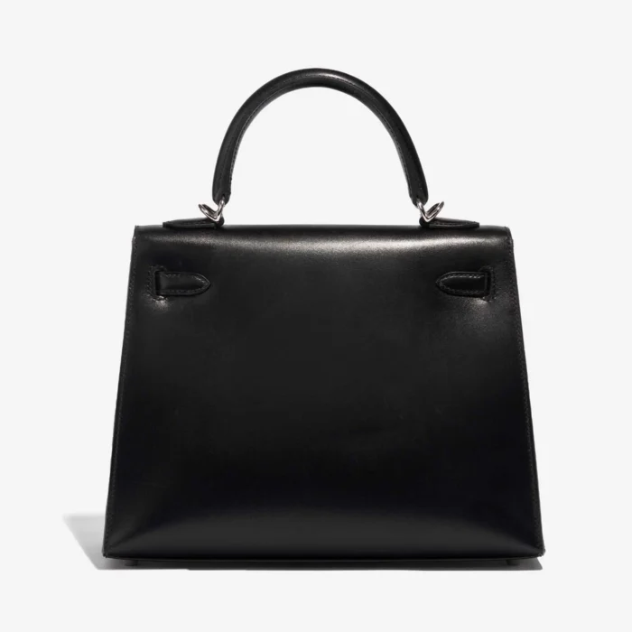Premium Hermès Replica Kelly 25 Box Black PHW - Direct Luxury Fashion - Image 2