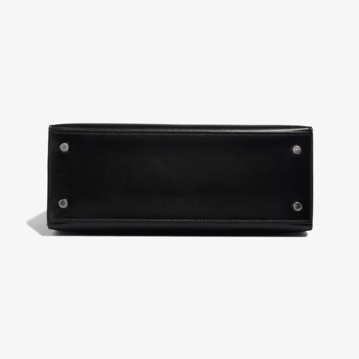 Premium Hermès Replica Kelly 25 Box Black PHW - Direct Luxury Fashion - Image 3