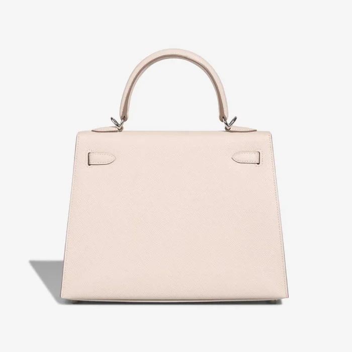 Premium Hermès Replica Kelly 25 Epsom Craie PHW - Direct Luxury Fashion - Image 2
