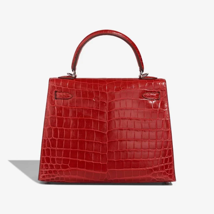 Premium Hermès Replica Kelly 25 Niloticus Crocodile Braise PHW - Direct Luxury Fashion - Image 2