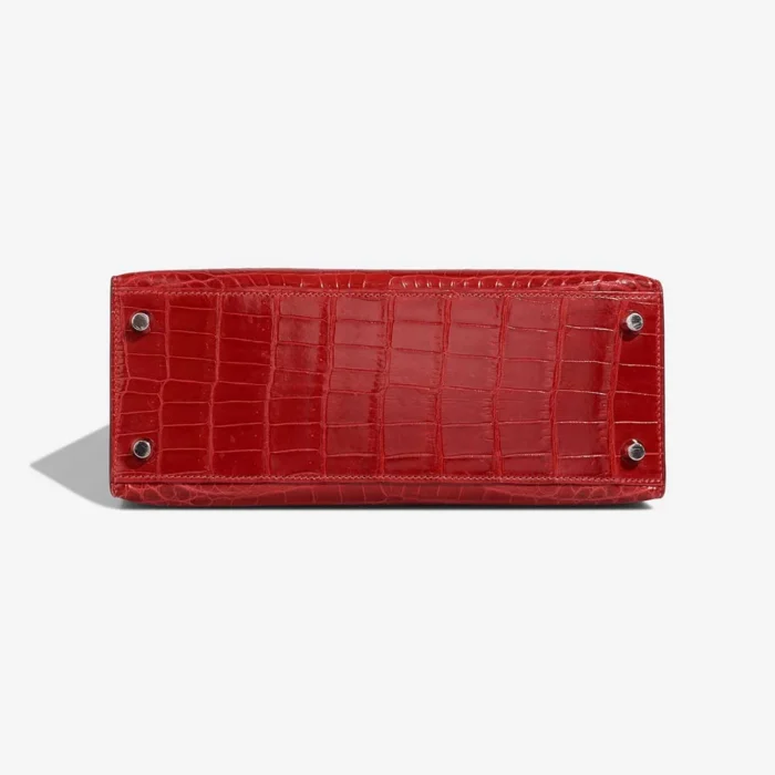 Premium Hermès Replica Kelly 25 Niloticus Crocodile Braise PHW - Direct Luxury Fashion - Image 3