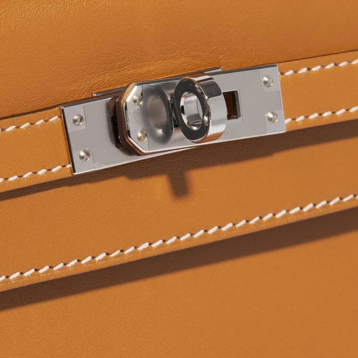 Premium Hermès Replica Kelly 25 Sable Butler Natural PHW - Direct Luxury Fashion - Image 7