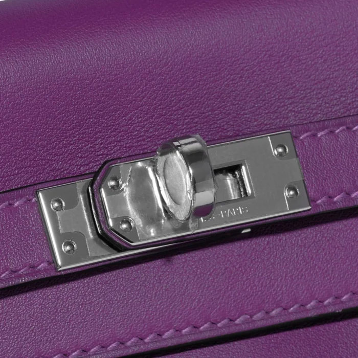Premium Hermès Replica Kelly 25 Swift Anemone PHW - Direct Luxury Fashion - Image 7