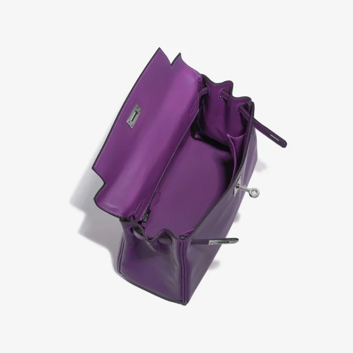 Premium Hermès Replica Kelly 25 Swift Anemone PHW - Direct Luxury Fashion - Image 5