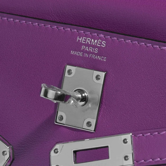 Premium Hermès Replica Kelly 25 Swift Anemone PHW - Direct Luxury Fashion - Image 6