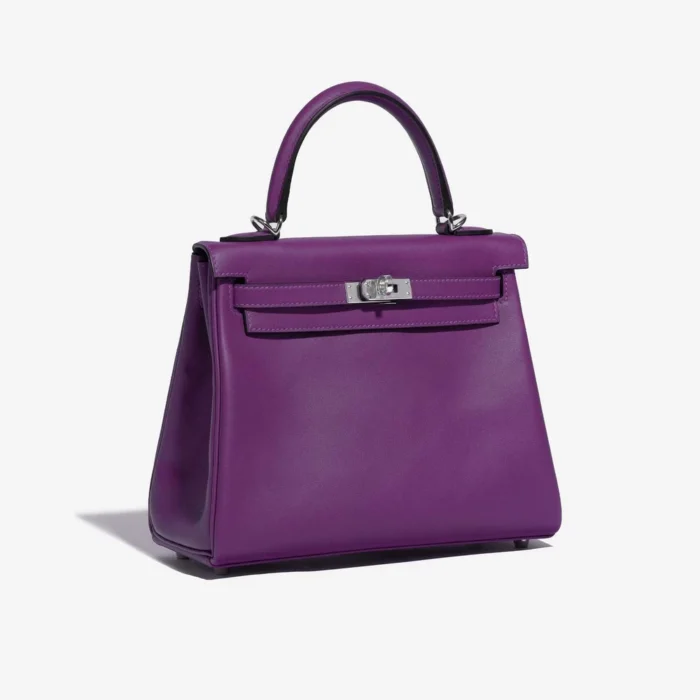 Premium Hermès Replica Kelly 25 Swift Anemone PHW - Direct Luxury Fashion - Image 4