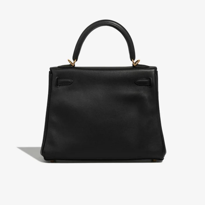 Premium Hermès Replica Kelly 25 Swift Black GHW - Direct Luxury Fashion - Image 2