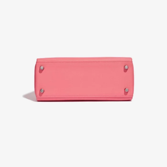 Premium Hermès Replica Kelly 25 Swift Rose d’ete PHW - Direct Luxury Fashion - Image 3