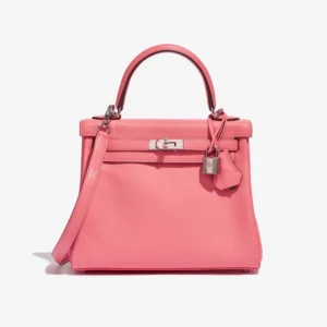 Premium Hermès Replica Kelly 25 Swift Rose d’ete PHW