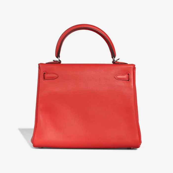 Premium Hermès Replica Kelly 25 Swift Rouge Tomate PHW - Direct Luxury Fashion - Image 2