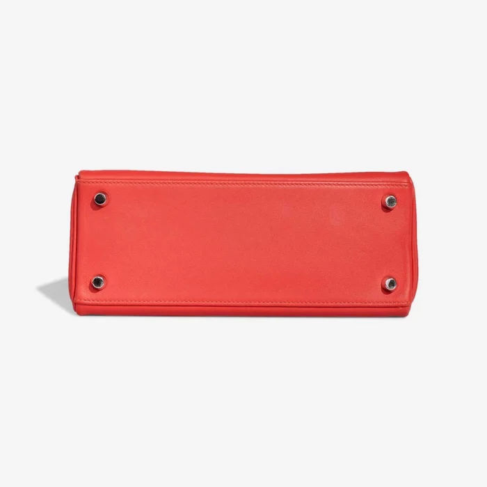 Premium Hermès Replica Kelly 25 Swift Rouge Tomate PHW - Direct Luxury Fashion - Image 3