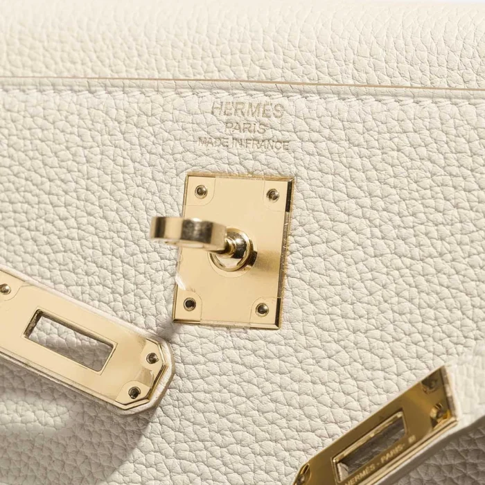 Premium Hermès Replica Kelly 25 Togo Beton GHW - Direct Luxury Fashion - Image 6