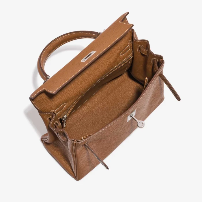 Premium Hermès Replica Kelly 25 Togo Gold PHW - Direct Luxury Fashion - Image 5