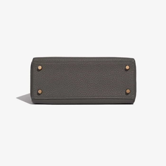 Premium Hermès Replica Kelly 25 Togo Gris Meyer GHW - Direct Luxury Fashion - Image 3