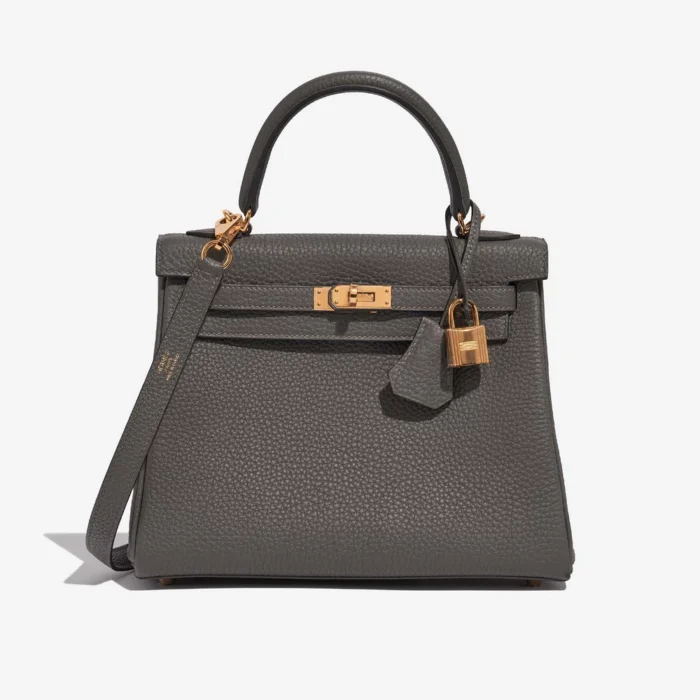 Premium Hermès Replica Kelly 25 Togo Gris Meyer GHW | Direct Luxury