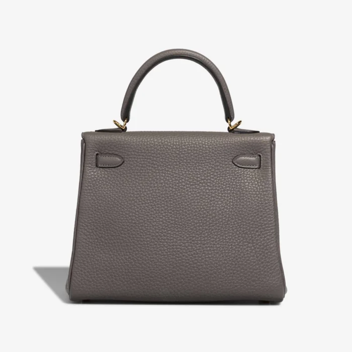 Premium Hermès Replica Kelly 25 Togo Gris Meyer GHW - Direct Luxury Fashion - Image 2