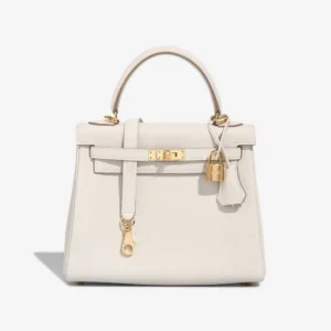 Premium Hermès Replica Kelly 25 Togo Gris Pale GHW - Direct Luxury Fashion