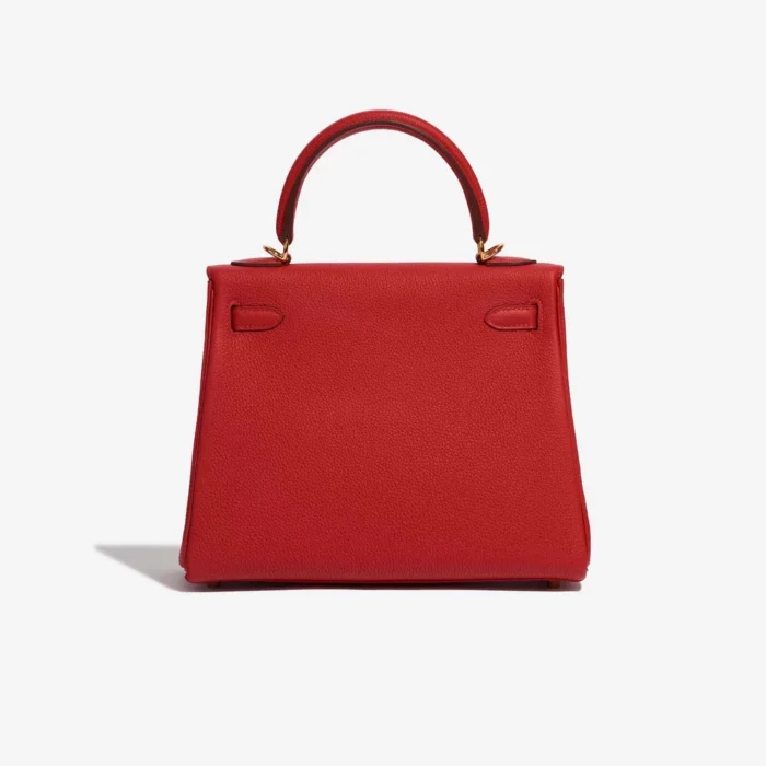 Premium Hermès Replica Kelly 25 Togo Rouge Casaque GHW - Direct Luxury Fashion - Image 2