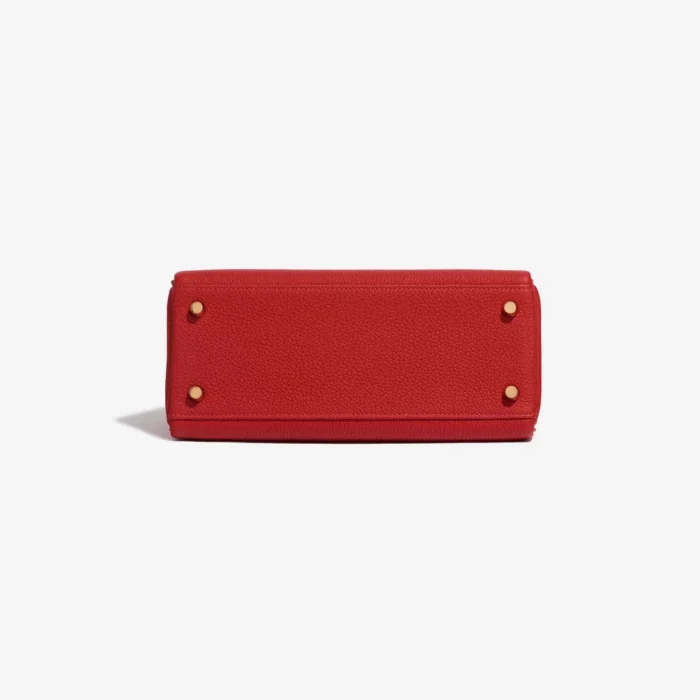 Premium Hermès Replica Kelly 25 Togo Rouge Casaque GHW - Direct Luxury Fashion - Image 3
