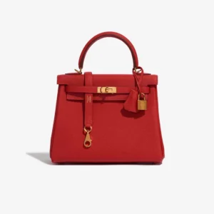 Premium Hermès Replica Kelly 25 Rouge Casaque GHW | DLF
