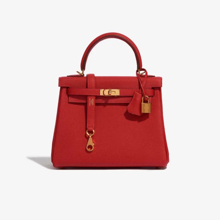 Premium Hermès Replica Kelly 25 Rouge Casaque GHW | DLF