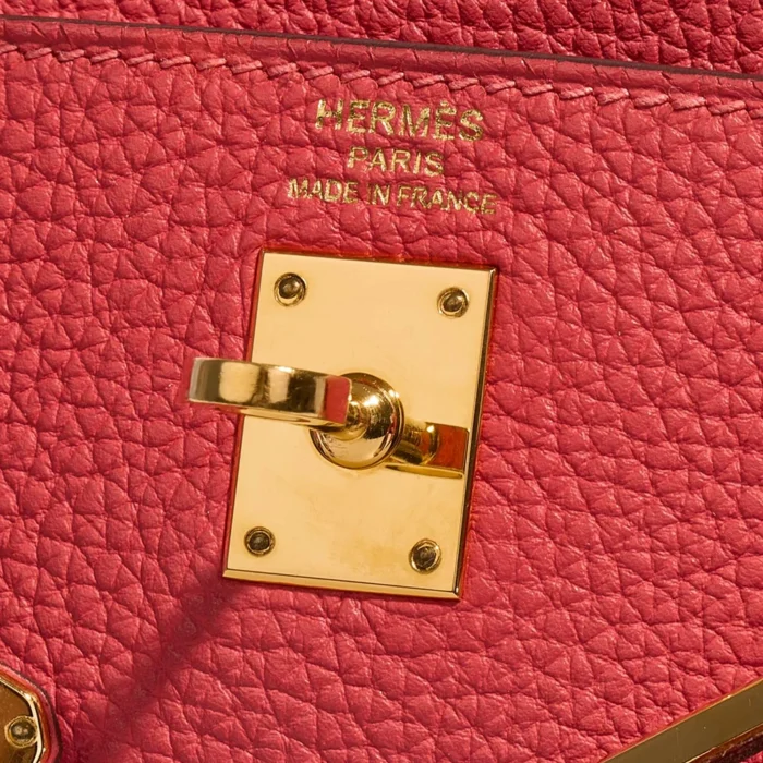 Premium Hermès Replica Kelly 25 Togo Rouge Pivoine GHW - Direct Luxury Fashion - Image 5