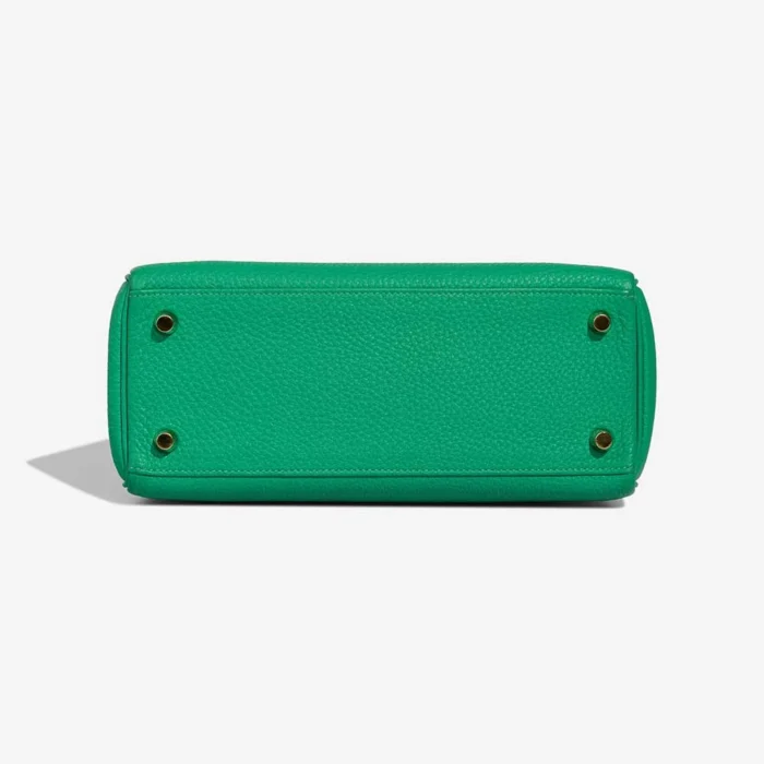 Premium Hermès Replica Kelly 25 Touch Togo/Niloticus Lizard Menthe PBHW - Direct Luxury Fashion - Image 3