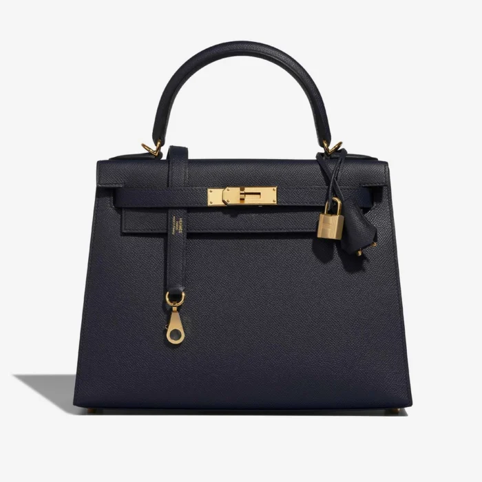 Hermès Replica Kelly 25 Matte Alligator Black GHW - DLF