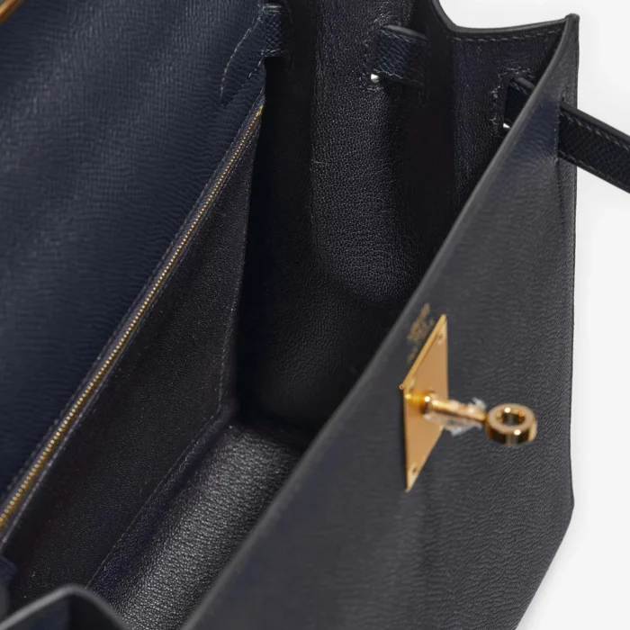 Hermès Replica Kelly 25 Matte Alligator Black GHW - DLF - Image 5