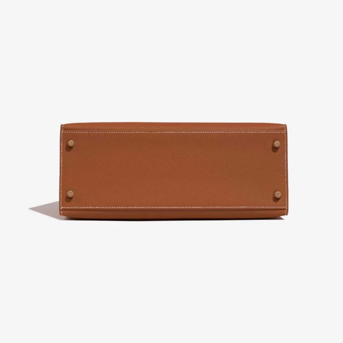 Premium Hermès Replica Kelly 28 Epsom Gold GHW - Direct Luxury Fashion - Image 3