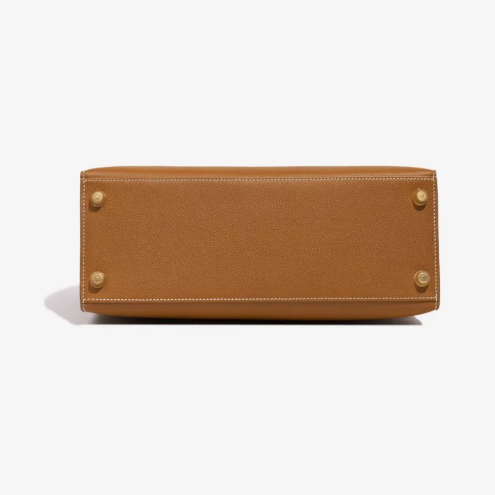 Premium Hermès Replica Kelly 28 Epsom Gold GHW - Direct Luxury Fashion - Image 3