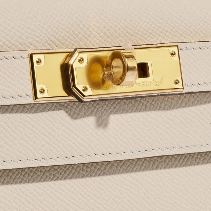 Premium Hermès Replica Kelly 28 Epsom Nata GHW - Direct Luxury Fashion - Image 7