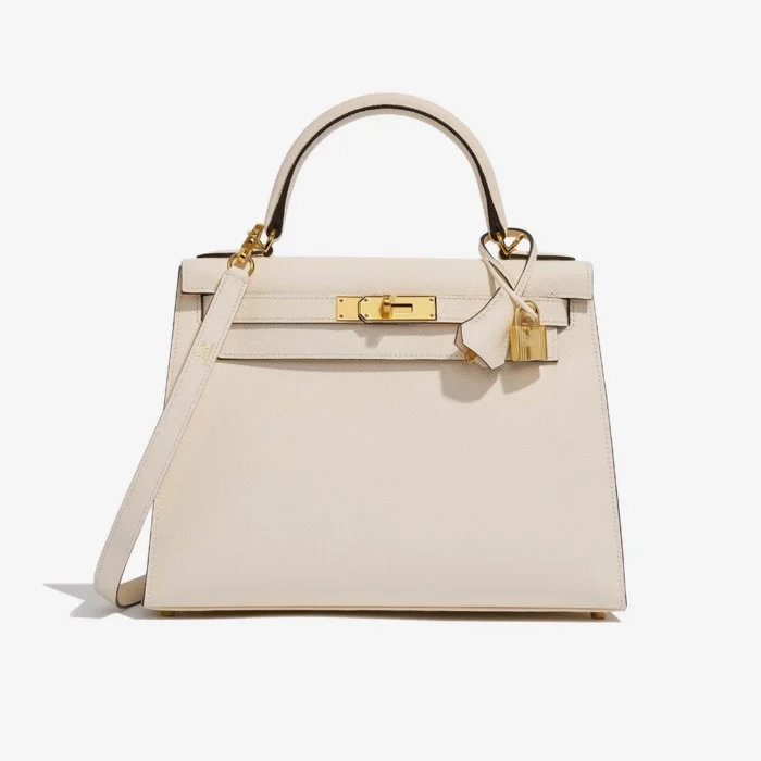 Premium Hermès Replica Kelly 28 Epsom Nata GHW | Direct Luxury Fashion