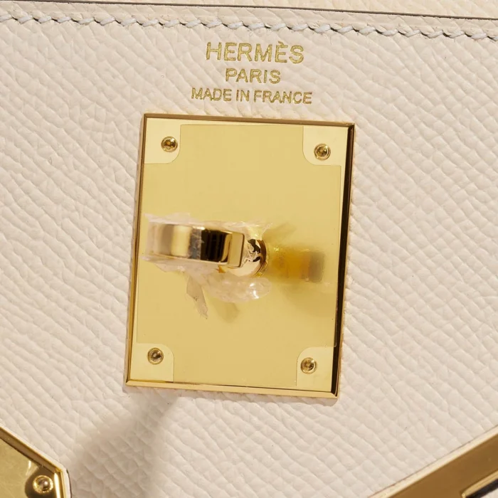 Premium Hermès Replica Kelly 28 Epsom Nata GHW - Direct Luxury Fashion - Image 6