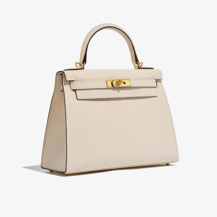 Premium Hermès Replica Kelly 28 Epsom Nata GHW - Direct Luxury Fashion - Image 4