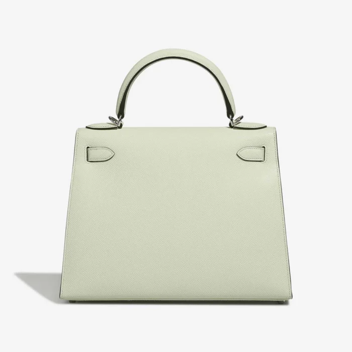 Premium Hermès Replica Kelly 28 Epsom Vert Fizz PHW - Direct Luxury Fashion - Image 2
