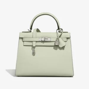 Premium Hermès Replica Kelly 28 Epsom Vert Fizz PHW | DLF